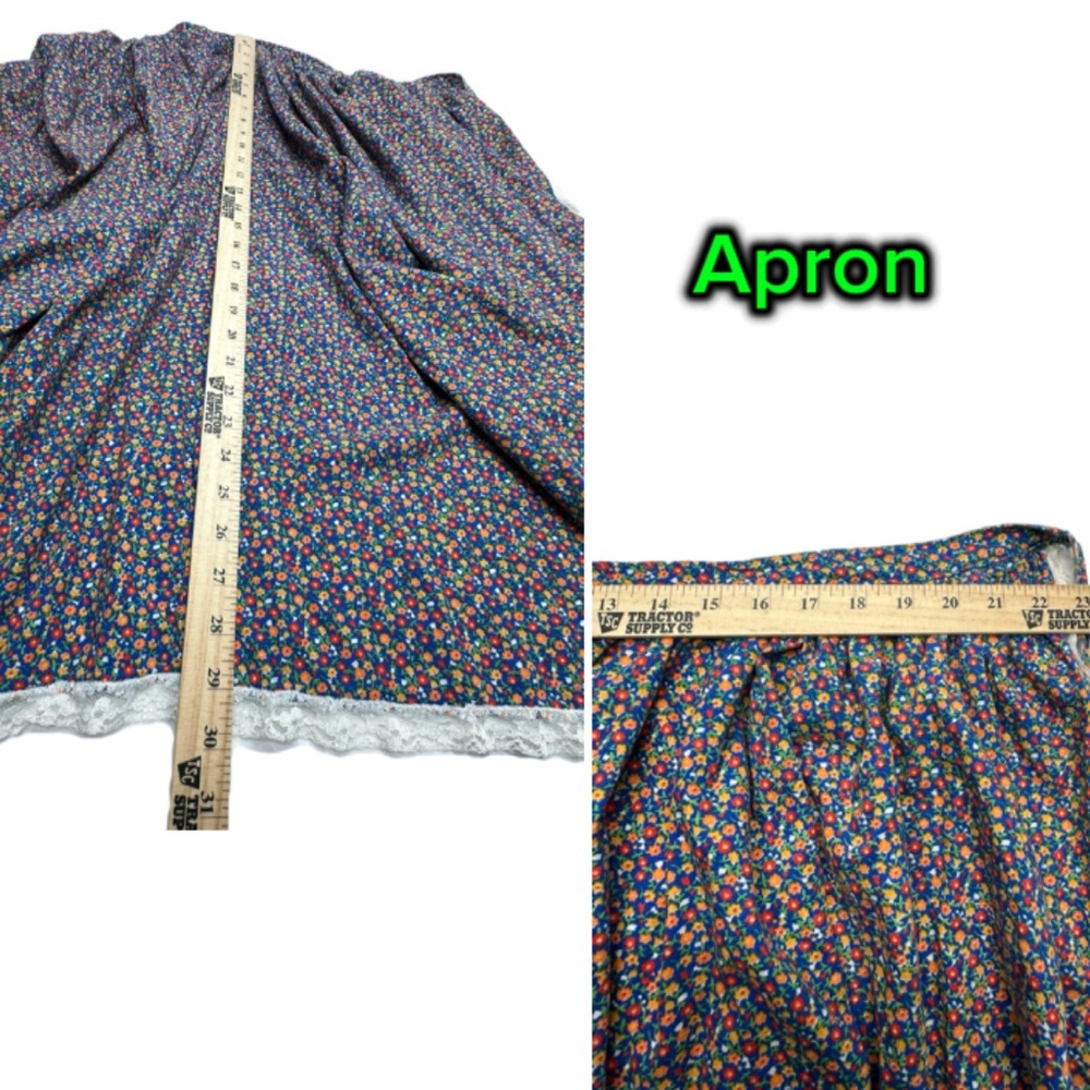 Vintage 60-70’s Floral Long Sleeve prairie Dress handmade women’s size small - Picture 8 of 16